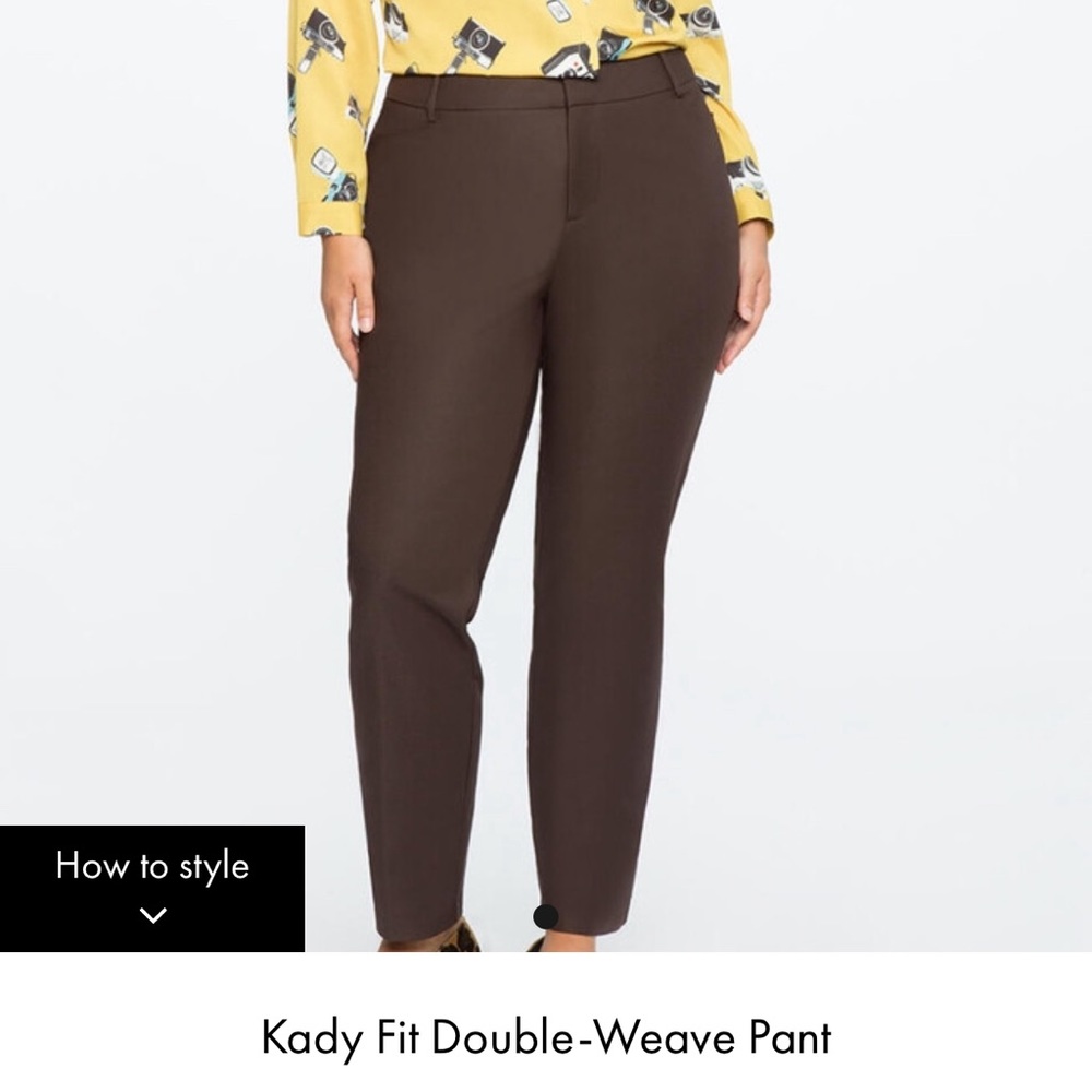 Eloquii Katy Double Weave Pant